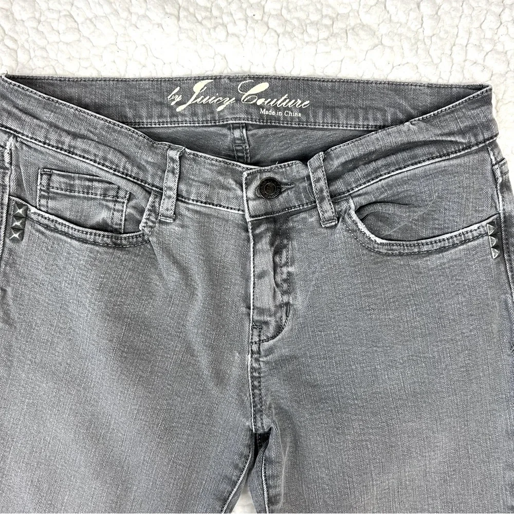 Juicy Couture Women's Gray Low Rise Skinny Jeans Stretch Denim Size 28 - Picture 3 of 6